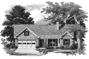 Country Style House Plan - 3 Beds 2 Baths 1080 Sq/Ft Plan #927-330 