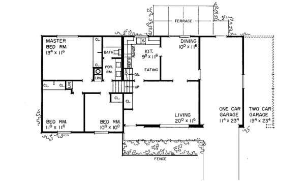 Home Plan - Contemporary Floor Plan - Main Floor Plan #72-501