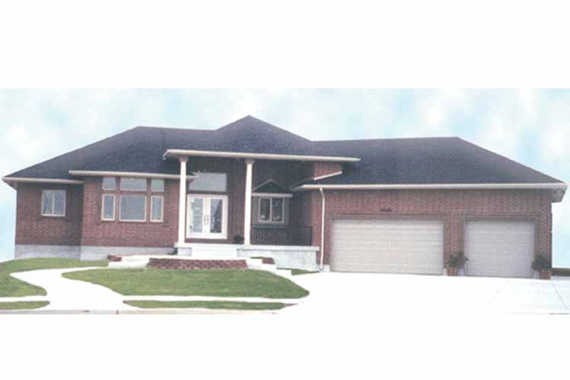House Blueprint - Exterior - Front Elevation 3 for Craftsman House Plan #945-24 - 3 bed, 2.5 bath