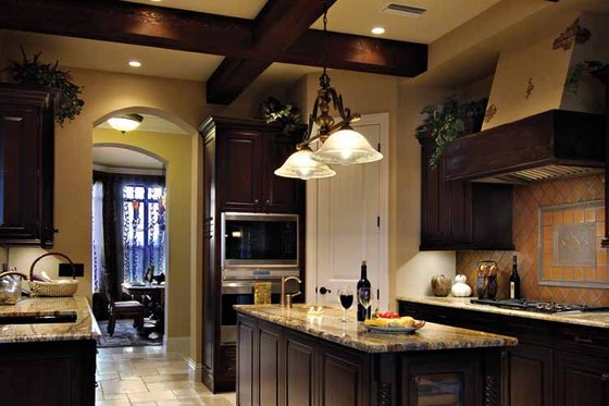 Interior - Kitchen for Mediterranean House Plan #930-428 - 4 bed, 3.5 bath