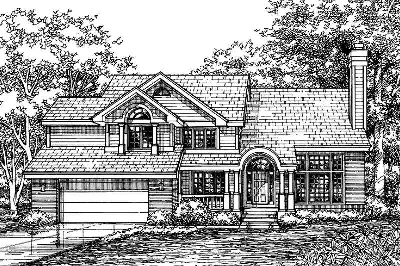 Dream House Plan - Traditional Exterior - Front Elevation Plan #320-634