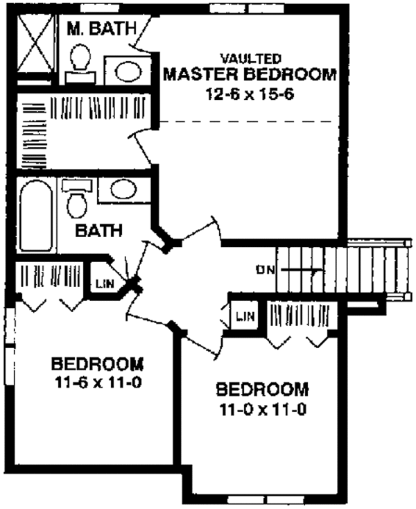Dream House Plan - Country Floor Plan - Upper Floor Plan #981-28