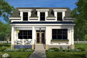 Farmhouse Exterior - Front Elevation Plan #51-1456