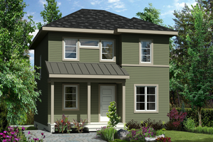 Contemporary Exterior - Front Elevation Plan #25-4729