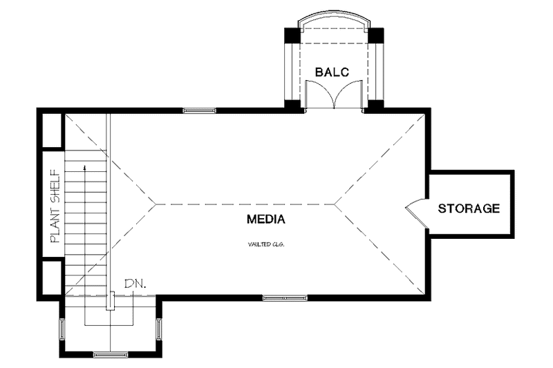 Dream House Plan - Floor Plan - Upper Floor for Mediterranean House Plan #1017-13 - 4 bed, 4.5 bath