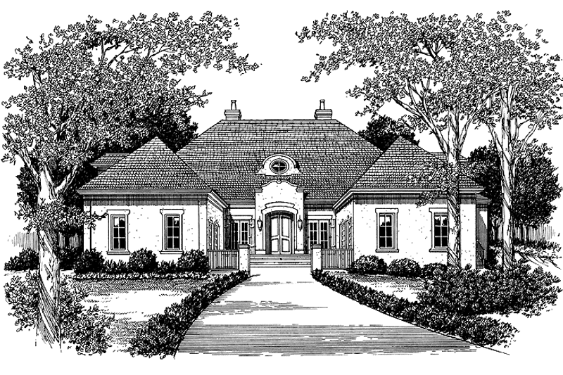 Home Plan - Exterior - Front Elevation 3 for Country House Plan #453-197 - 4 bed, 4.5 bath