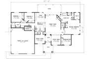 Mediterranean Style House Plan - 4 Beds 2.5 Baths 3000 Sq/Ft Plan #1-742 