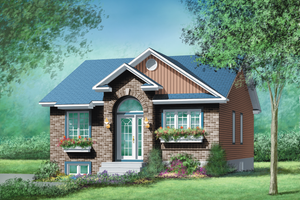 Cottage Style House Plan - 2 Beds 1 Baths 952 Sq/Ft Plan #25-168 ...