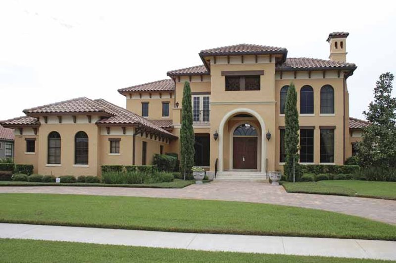 Dream House Plan - Exterior - Front Elevation 6 for Mediterranean House Plan #1019-8 - 5 bed, 4.5 bath