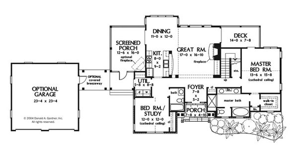Architectural House Design - Craftsman Floor Plan - Main Floor Plan #929-943