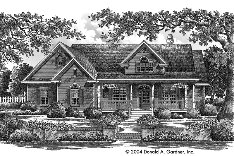 Home Plan - Exterior - Front Elevation 3 for Country House Plan #929-730 - 3 bed, 2 bath