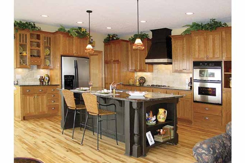 House Blueprint - Interior - Kitchen 1 for Craftsman House Plan #320-1006 - 4 bed, 2.5 bath