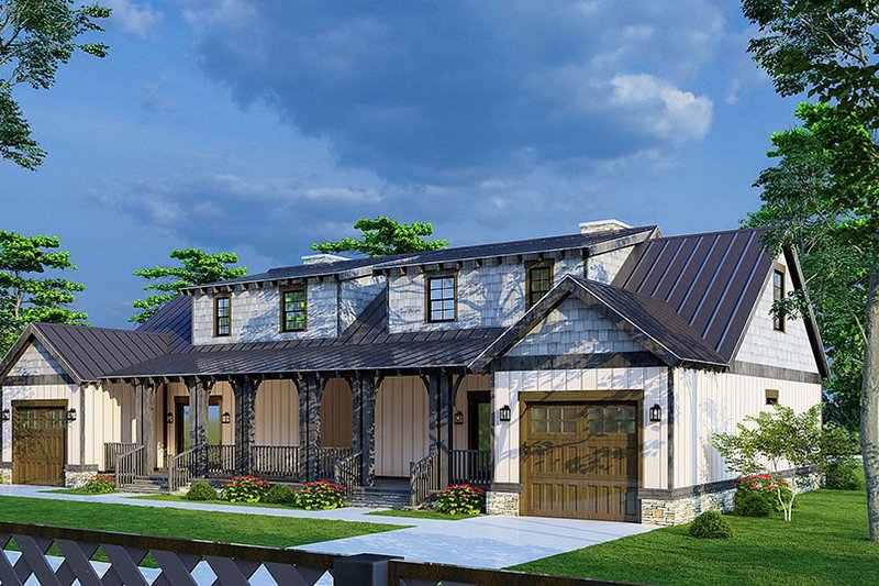 House Plan Design - Exterior - Rear Elevation for Craftsman House Plan #923-260 - 3 bed, 2 bath