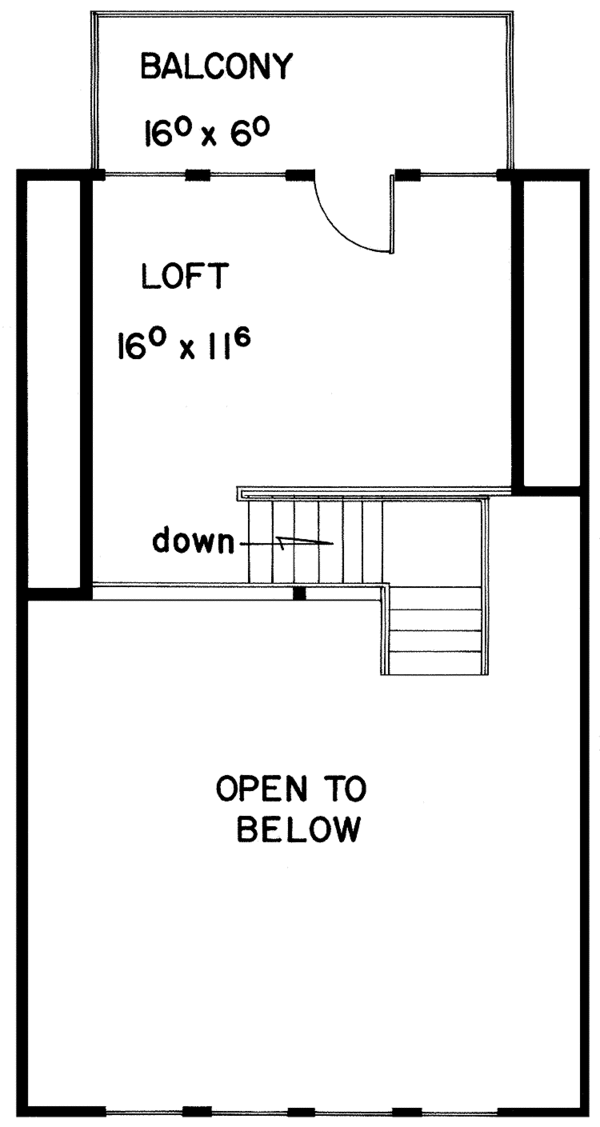 House Plan Design - Contemporary Floor Plan - Upper Floor Plan #60-860