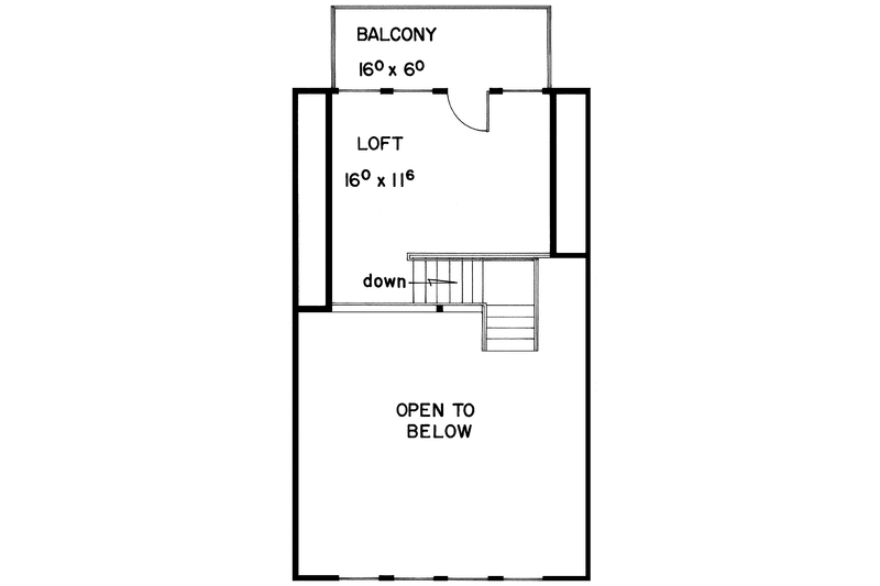 Dream House Plan - Floor Plan - Upper Floor for Contemporary House Plan #60-860 - 3 bed, 2 bath