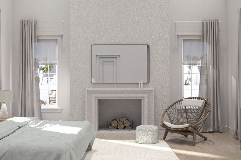 House Blueprint - Interior - Master Bedroom 1 for Beach House Plan #455-768 - 6 bed, 6.5 bath