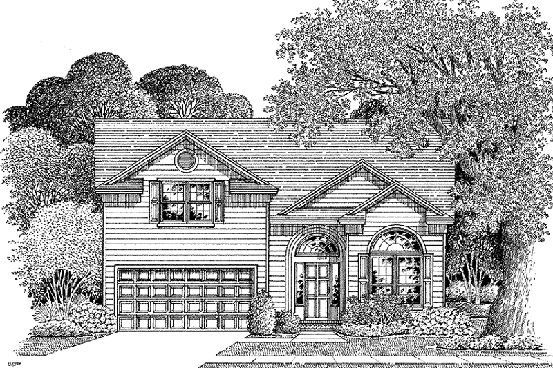 Dream House Plan - Exterior - Front Elevation 3 for Colonial House Plan #999-74 - 3 bed, 2.5 bath