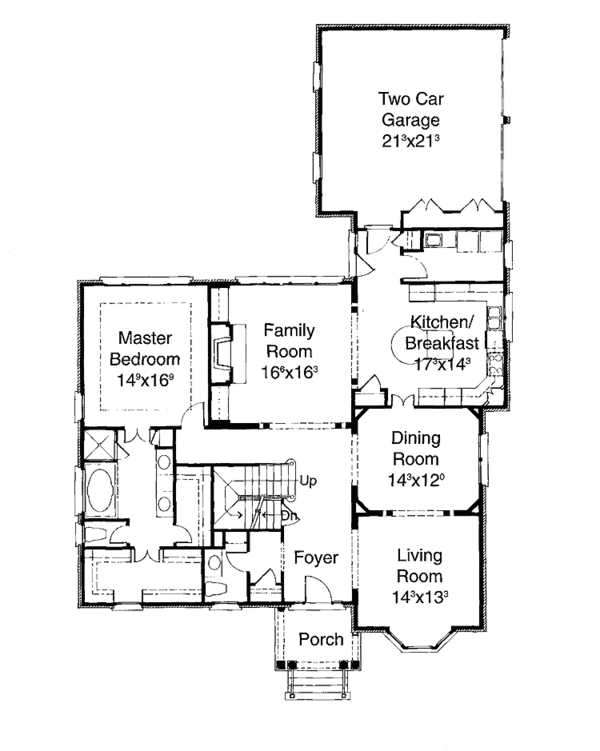 House Plan Design - Classical Floor Plan - Main Floor Plan #429-160