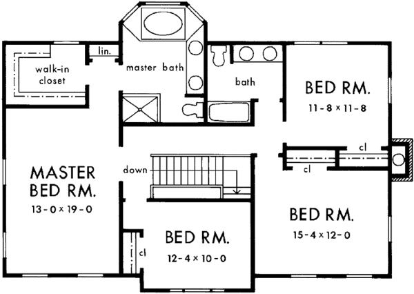 Architectural House Design - Victorian Floor Plan - Upper Floor Plan #929-116