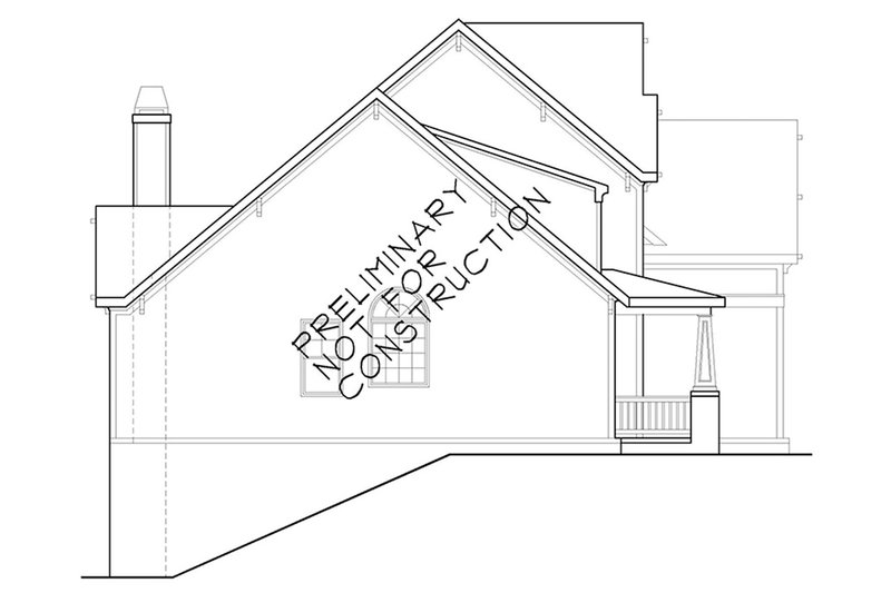 Home Plan - Left Side Elevation