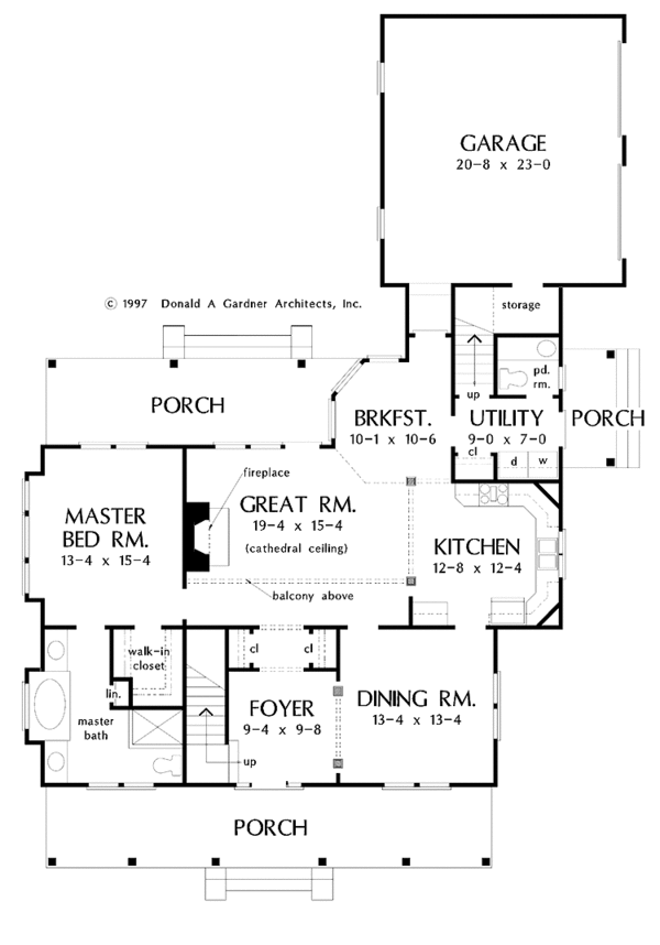 Dream House Plan - Country Floor Plan - Main Floor Plan #929-360