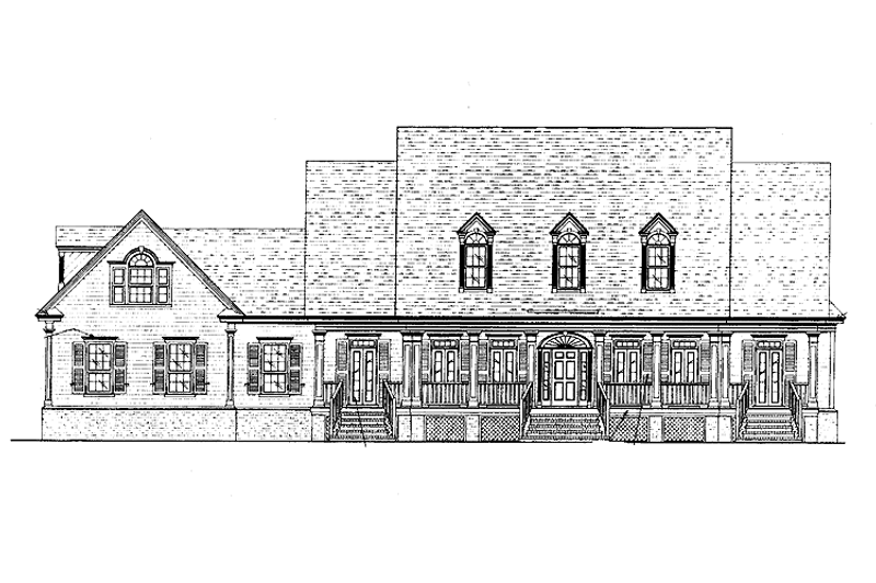 Dream House Plan - Victorian Exterior - Front Elevation Plan #37-239