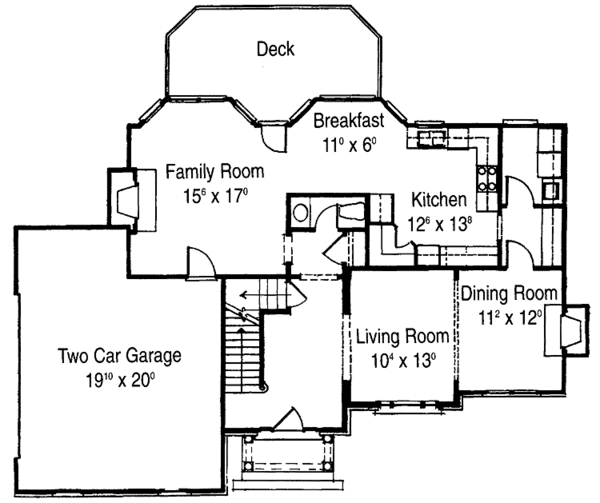 House Plan Design - Classical Floor Plan - Main Floor Plan #429-223