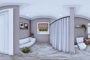 Interior - Bathroom 2 for Farmhouse House Plan #44-233 - 2 bed, 1 bath