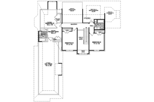 Floor Plan - Upper Floor for Traditional House Plan #81-579 - 3 bed, 3 bath