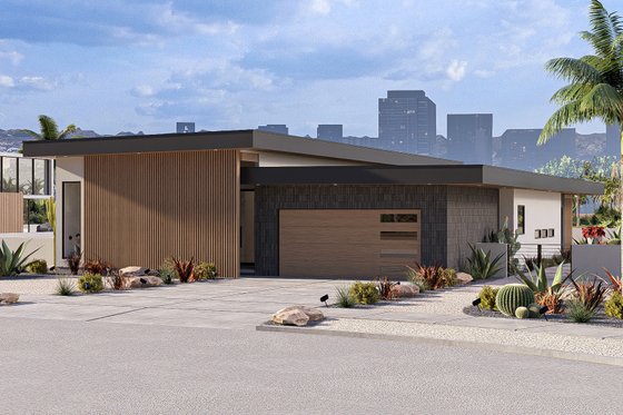 Exterior - Other Elevation 4 for Modern House Plan #455-731 - 3 bed, 2.5 bath