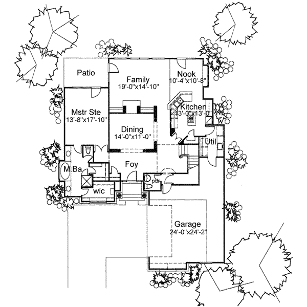 Traditional Floor Plan - Main Floor Plan #120-123