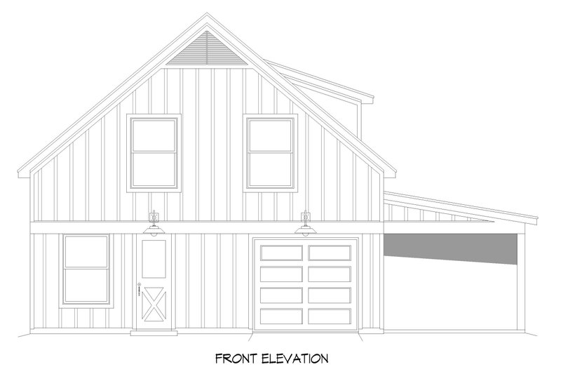 Dream House Plan - Exterior - Front Elevation 3 for Country House Plan #932-623, 1 bath