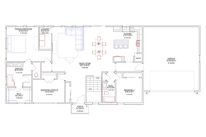 Floor Plan - Main Floor for Contemporary House Plan #1109-25 - 3 bed, 2 bath