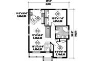 Country Style House Plan - 2 Beds 1 Baths 953 Sq/Ft Plan #25-4533 