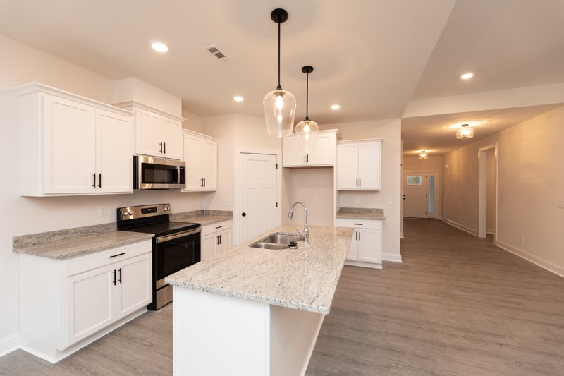 House Blueprint - Interior - Kitchen 4 for Modern House Plan #20-2487 - 4 bed, 3.5 bath