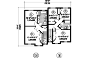 Contemporary Style House Plan - 5 Beds 2 Baths 2421 Sq/Ft Plan #25-4353 