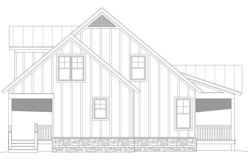 Dream House Plan - Exterior - Other Elevation for Farmhouse House Plan #932-345 - 3 bed, 2.5 bath