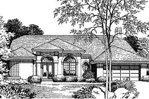 Exterior - Other Elevation for Mediterranean House Plan #417-242 - 4 bed, 3 bath