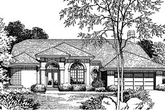 Exterior - Other Elevation for Mediterranean House Plan #417-242 - 4 bed, 3 bath