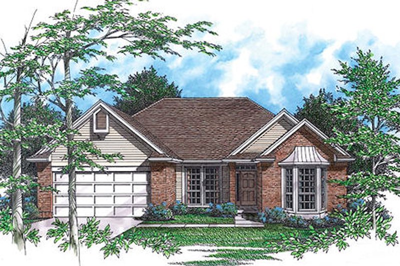 Home Plan - Southern Exterior - Front Elevation Plan #48-416