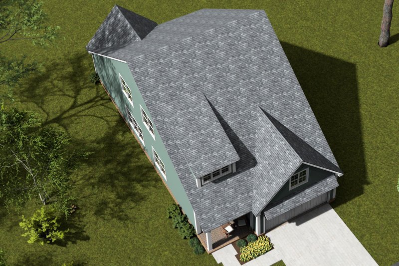 House Blueprint - Exterior - Other Elevation 3 for Cottage House Plan #513-2271 - 3 bed, 2.5 bath