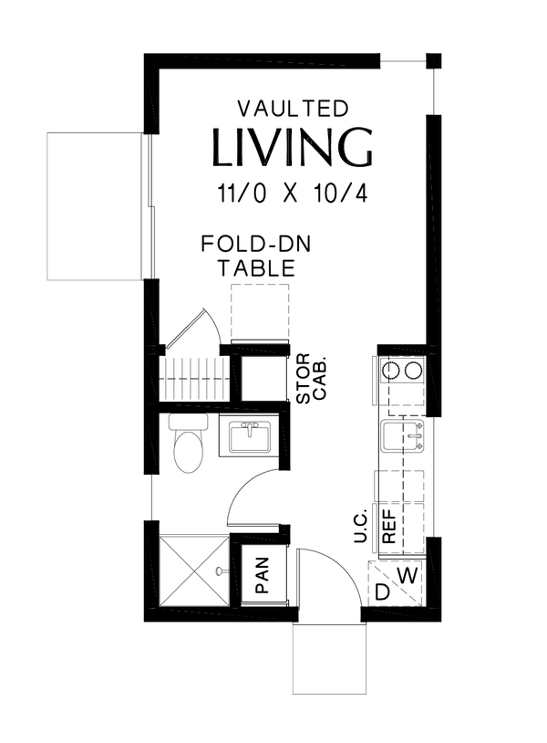 Home Plan - Contemporary Floor Plan - Main Floor Plan #48-1025