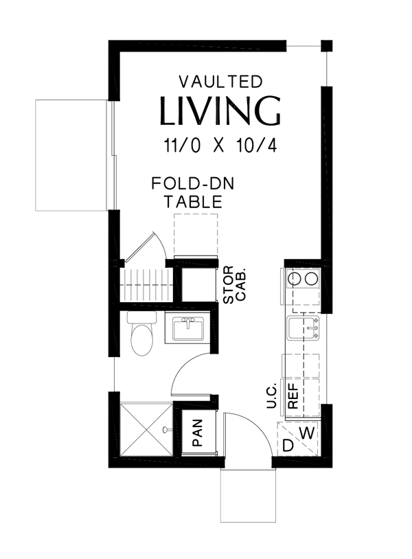 House Design - Contemporary Floor Plan - Main Floor Plan #48-1025