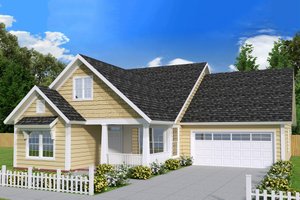 Country Exterior - Front Elevation Plan #513-2095