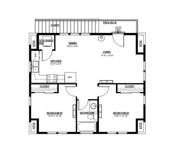 Craftsman Floor Plan - Upper Floor Plan #895-121