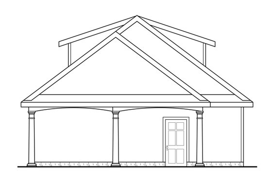 Exterior - Other Elevation for Craftsman House Plan #124-1050, 0 bath
