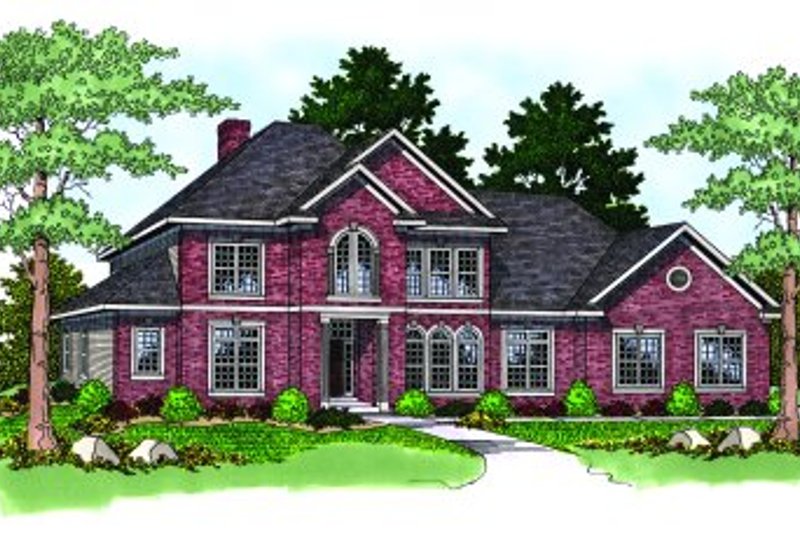 Dream House Plan - Traditional Exterior - Front Elevation Plan #70-506