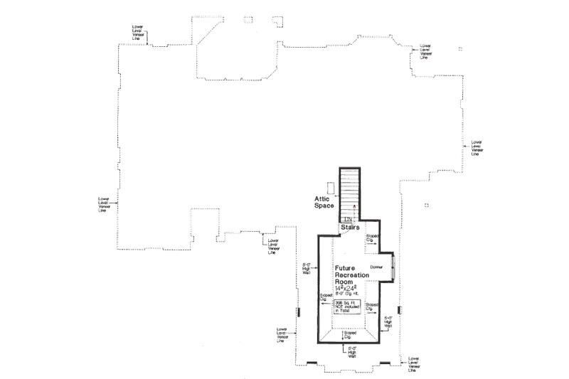 Dream House Plan - Floor Plan - Other Floor for European House Plan #310-669 - 3 bed, 2.5 bath