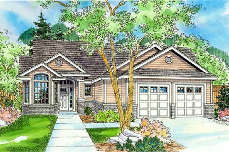 Dream House Plan - Exterior - Front Elevation Plan #124-756