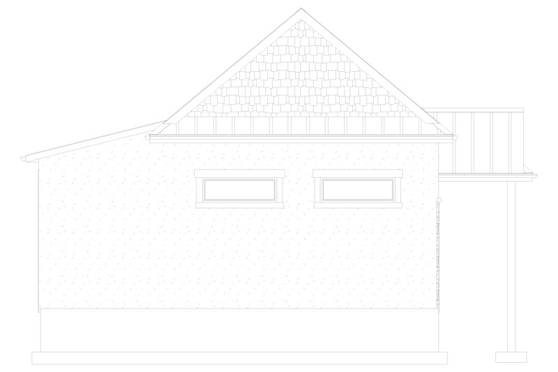 Dream House Plan - Exterior - Rear Elevation for European House Plan #1060-73, 0 bath